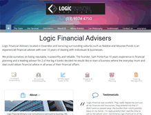 Tablet Screenshot of logicfinancial.com.au